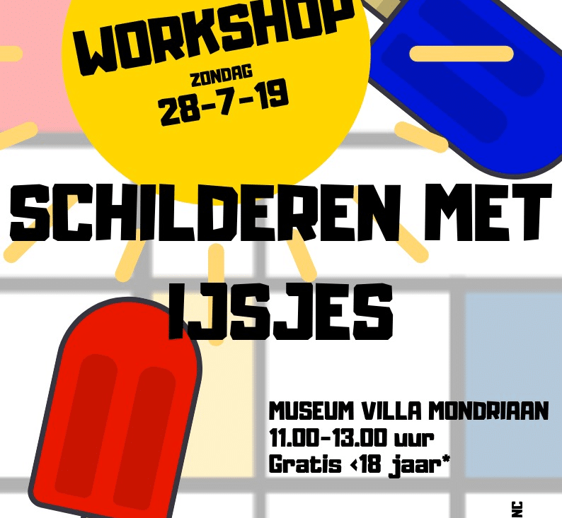 Aankomende zondag workshop schilderen met ijsjes