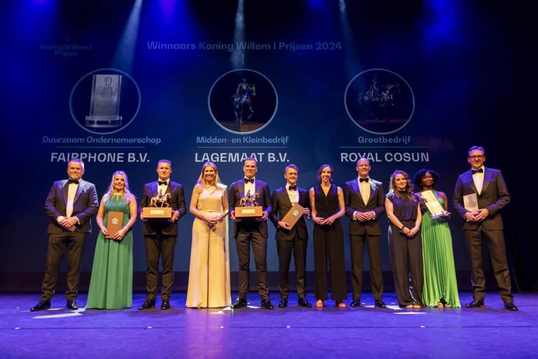 Fairphone, Royal Cosun en Lagemaat Sloopwerken winnen Koning Willem I Prijs